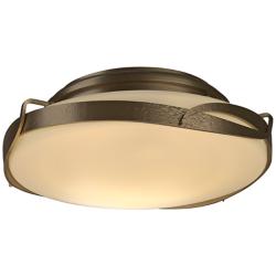 Hubbardton Forge Flora 14" Wide Soft Gold Ceiling Light