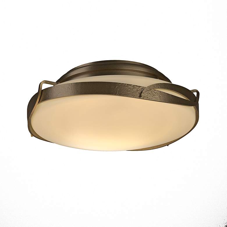Image 3 Hubbardton Forge Flora 14" Wide Soft Gold Ceiling Light more views