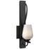 Hubbardton Forge Flora 17 1/2" High Black Wall Sconce