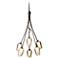 Hubbardton Forge Flora 23" Wide Seeded Glass Chandelier