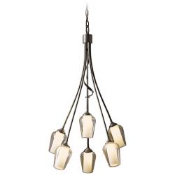 Hubbardton Forge Flora 23&quot; Wide Seeded Glass Chandelier