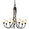 Hubbardton Forge Flora 25" Wide Bronze 7-Light Chandelier