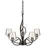 Hubbardton Forge Flora 26 3/4" Oil-Rubbed Bronze 5-Light Chandelier