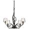 Hubbardton Forge Flora 26 3/4" Oil-Rubbed Bronze 5-Light Chandelier