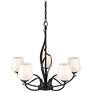 Hubbardton Forge Flora 26 3/4" Wide Black 5-Light Chandelier