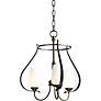 2_Hubbardton Forge Flora 3-Light Bronze Chandelier