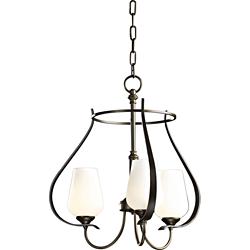 Hubbardton Forge Flora 3-Light Bronze Chandelier