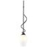 Hubbardton Forge Flora 4" Wide Black Mini Pendant