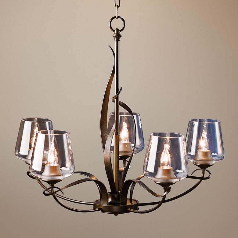 Image 1 Hubbardton Forge Flora Clear Glass 26 1/2" Wide Chandelier