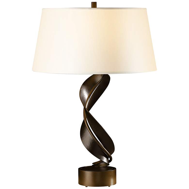 Image 1 Hubbardton Forge Folio 25 1/4" Sculptural Bronze Steel Table Lamp