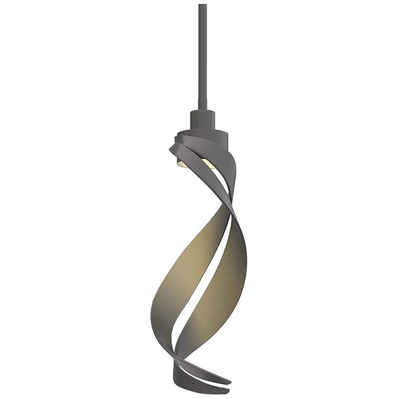 Image 1 Hubbardton Forge Folio 5 3/4" Wide Black Mini Pendant