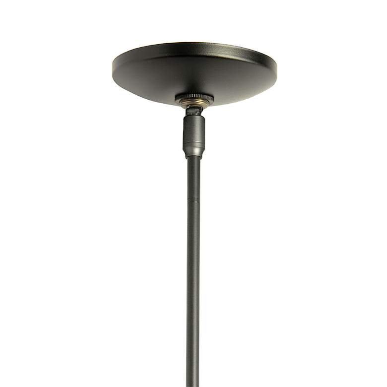 Image 2 Hubbardton Forge Folio 5 3/4" Wide Dark Smoke Mini Pendant more views