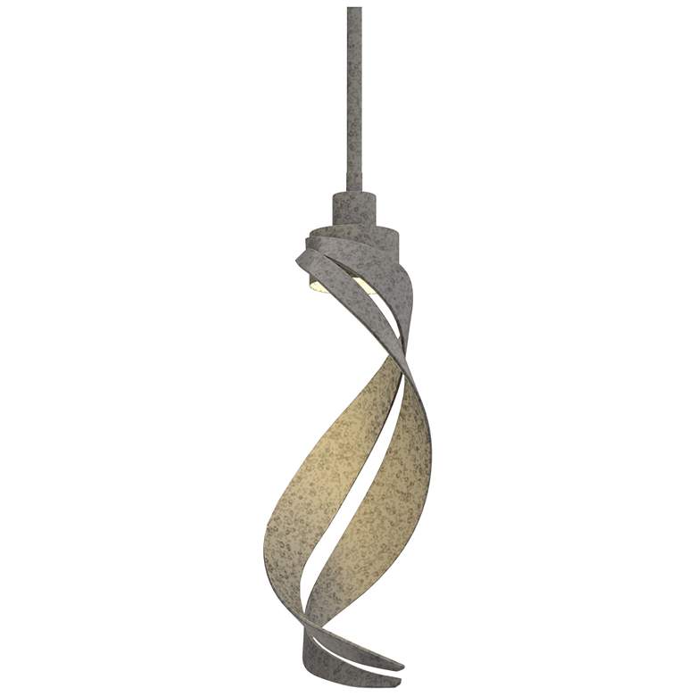 Image 1 Hubbardton Forge Folio 5 3/4" Wide Natural Iron Mini Pendant