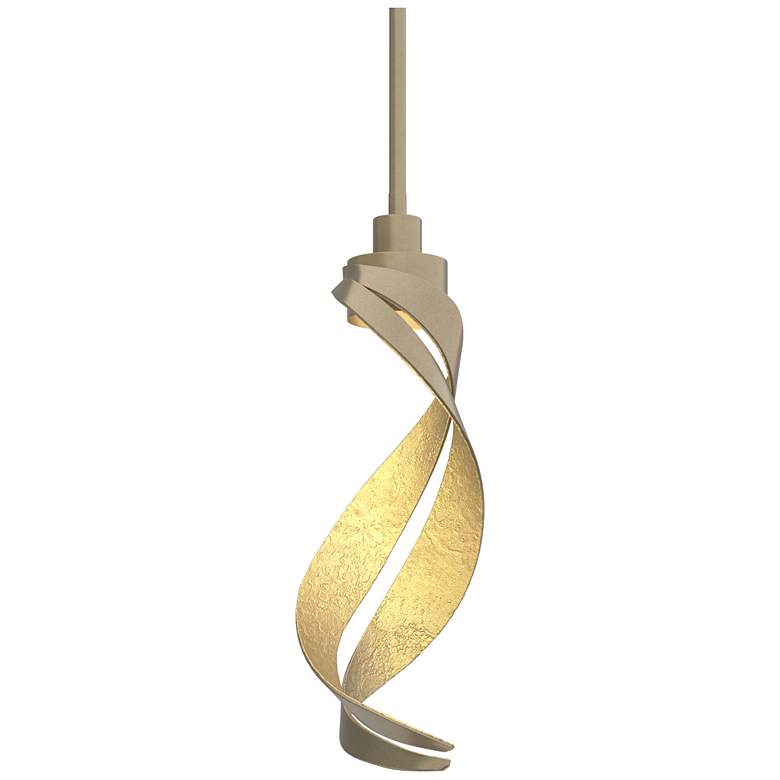 Image 1 Hubbardton Forge Folio 5 3/4" Wide Soft Gold Mini Pendant