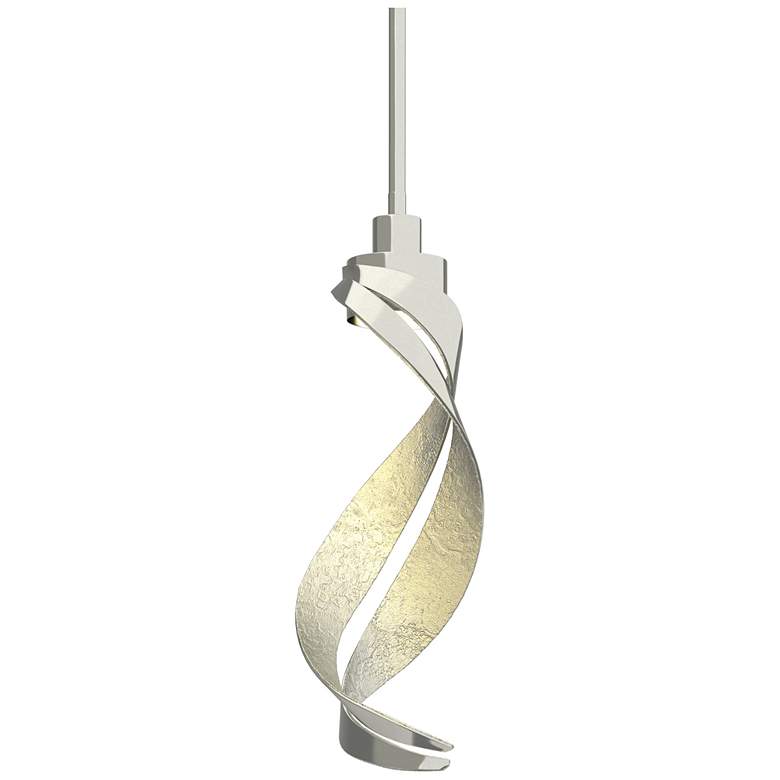 Image 1 Hubbardton Forge Folio 5 3/4 inch Wide Sterling Mini Pendant