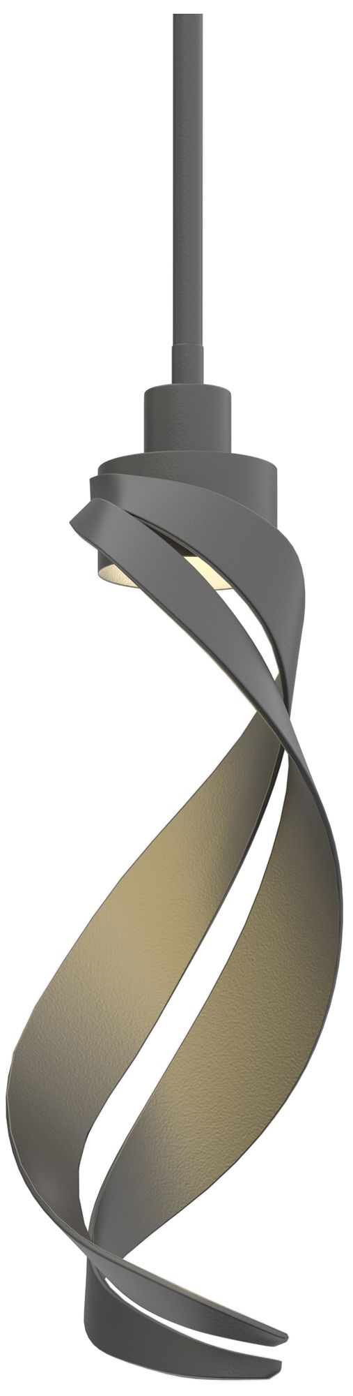 Hubbardton Forge Folio 5 3/4" Wide Black Mini Pendant - Made to Order