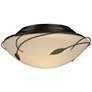 Hubbardton Forge Forged Leaves 13 1/2" Oil-Rubbed Bronze Ceiling Light