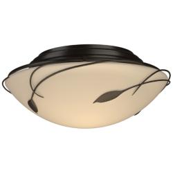 Hubbardton Forge Forged Leaves 13 1/2" Oil-Rubbed Bronze Ceiling Light