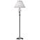 Hubbardton Forge Forged Leaves 56" High Anna Shade Sterling Floor Lamp