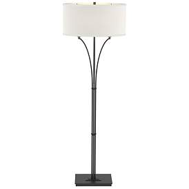 Image1 of Hubbardton Forge Formae 58" High Anna Shade Black Finish Floor Lamp