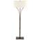 Hubbardton Forge Formae 58" High Flax Shade Bronze Finish Floor Lamp