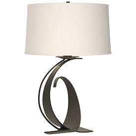 Image1 of Hubbardton Forge Fullered Impressions 29" Iron Table Lamp