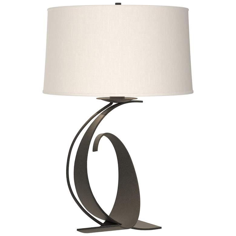 Image 1 Hubbardton Forge Fullered Impressions 29" Iron Table Lamp
