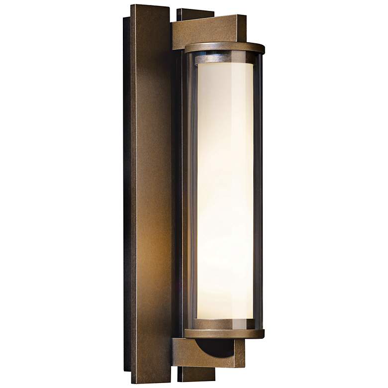 Image 1 Hubbardton Forge Fuse Bronze Outdoor Wall Sconce