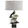Hubbardton Forge Gallery 24 3/4" Flax Shade Natural Iron Table Lamp
