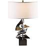 Hubbardton Forge Gallery 24" Twofold Steel Modern Sculpture Table Lamp