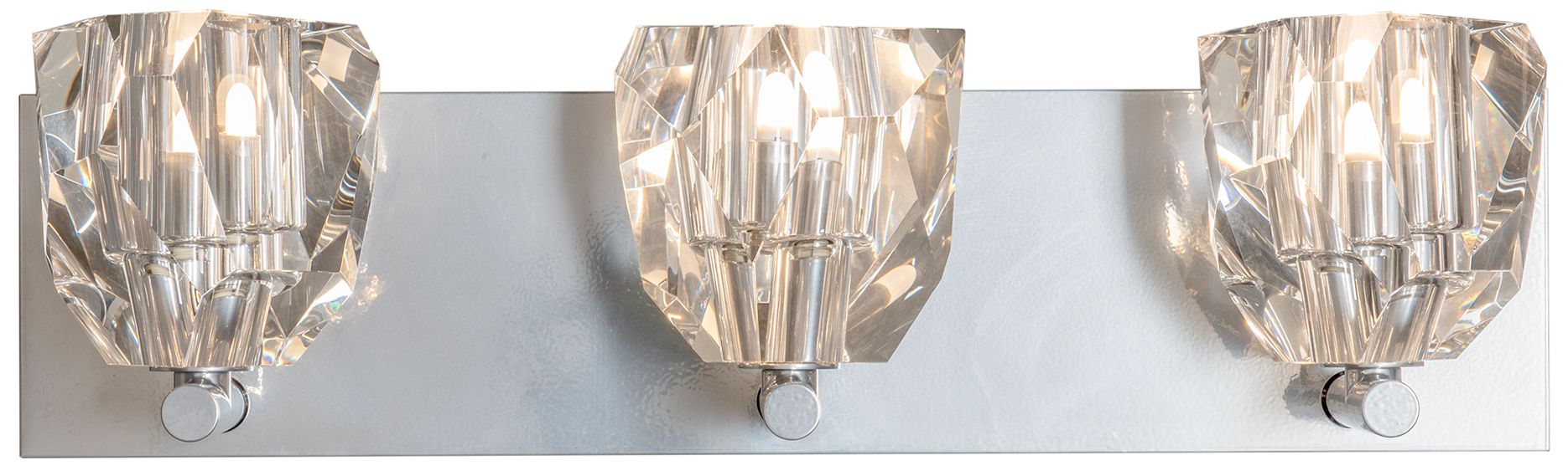 Image 2 Hubbardton Forge Gatsby 21" Wide Sterling 3-Light Bath Light Made to Order more views