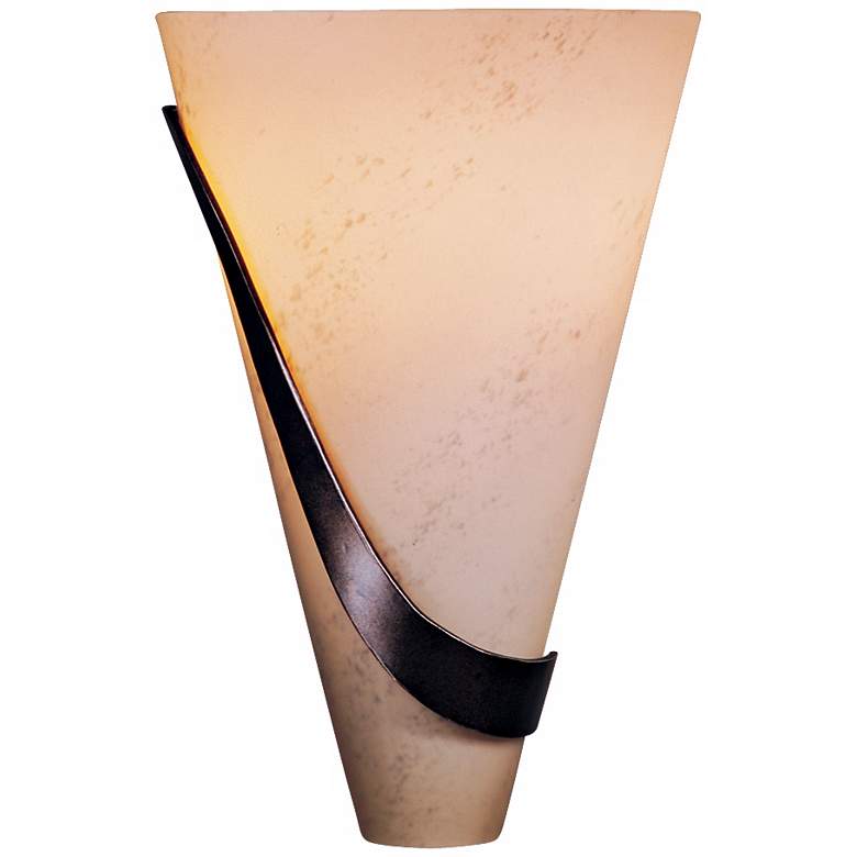 Image 1 Hubbardton Forge Half Cone Sweep Left 12" High Wall Sconce