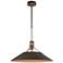 Hubbardton Forge Henry 23 1/4" Wide Dark Smoke Outdoor Pendant