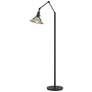 Hubbardton Forge Henry 60 3/4" Black and Sterling Floor Lamp
