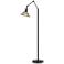 Hubbardton Forge Henry 60 3/4" Black and Sterling Floor Lamp