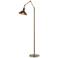 Hubbardton Forge Henry Adjustable Height Bronze and Soft Gold Floor Lamp