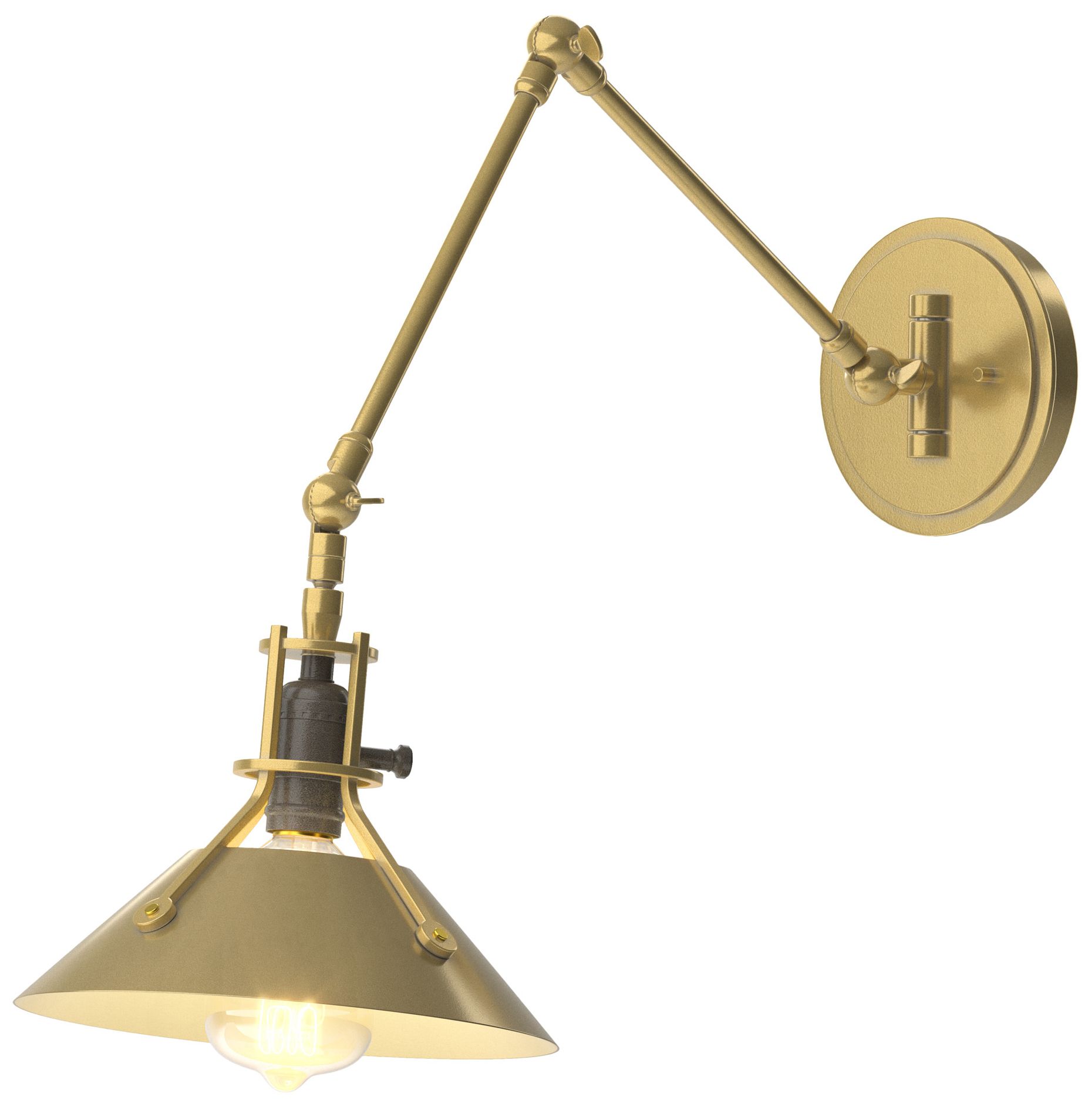 Hubbardton Forge Henry Brass - Antique Brass Collection