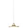 Hubbardton Forge Hood 10" Wide Modern Opal Glass and Gold Mini Pendant