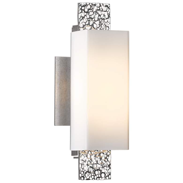 Image 1 Hubbardton Forge Kakomi 6" Bronze and Opal Glass Wall Sconce