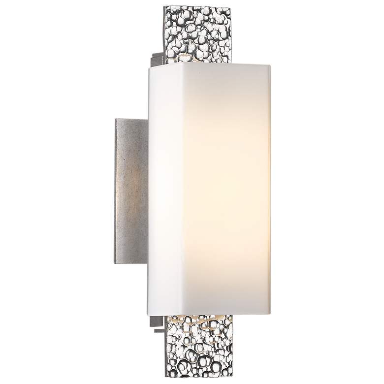 Image 1 Hubbardton Forge Kakomi 6 inch Bronze and Opal Glass Wall Sconce