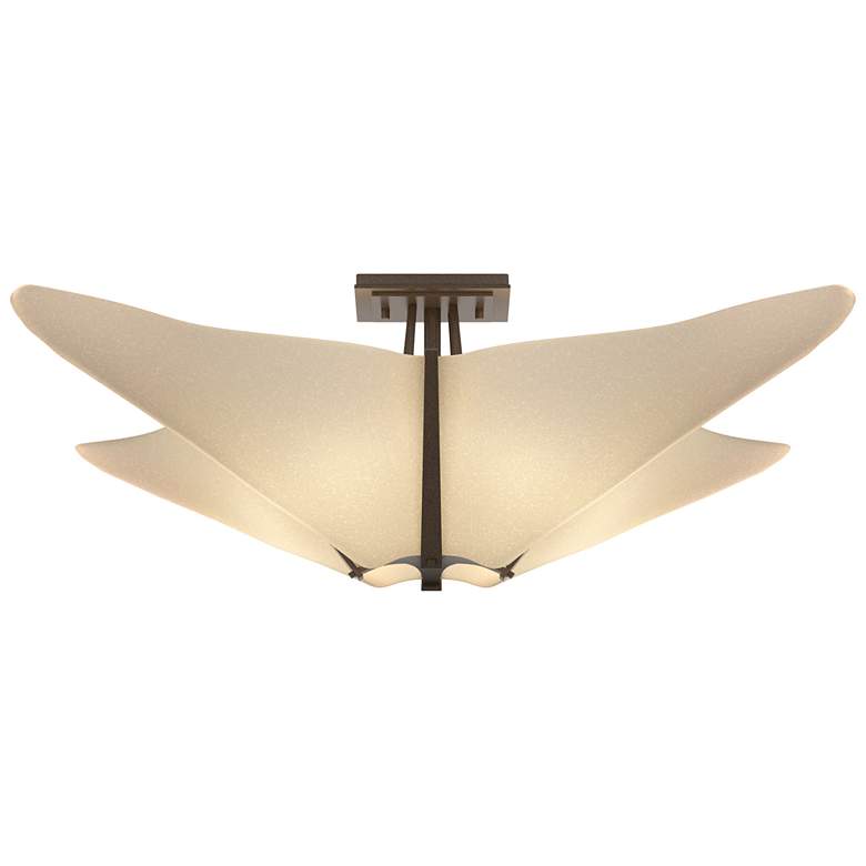 Image 1 Hubbardton Forge Kirigami 22 1/2" Wide Bronze Ceiling Light