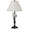 Hubbardton Forge Leaves 26 1/2" Anna Shade Oiled Bronze Table Lamp