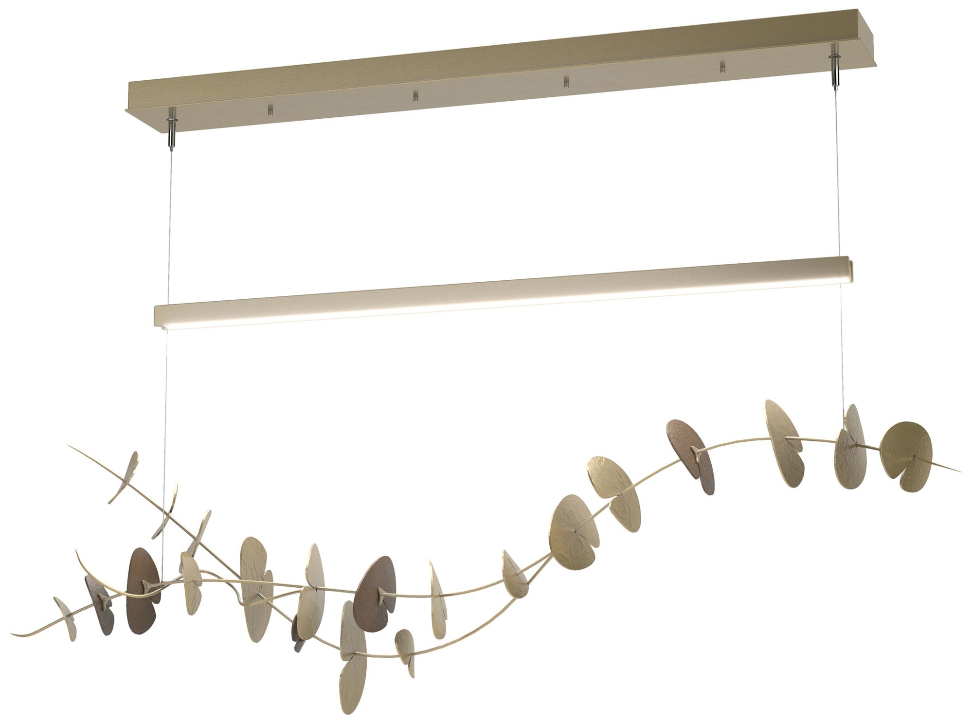 Hubbardton Forge Lily Brass - Antique Brass Collection