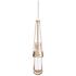 Hubbardton Forge Link Gold 3"W Clear Glass Mini Pendant