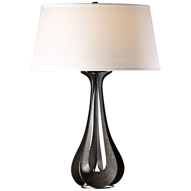 Image 1 Hubbardton Forge Lino Dark Smoke Modern Table Lamp