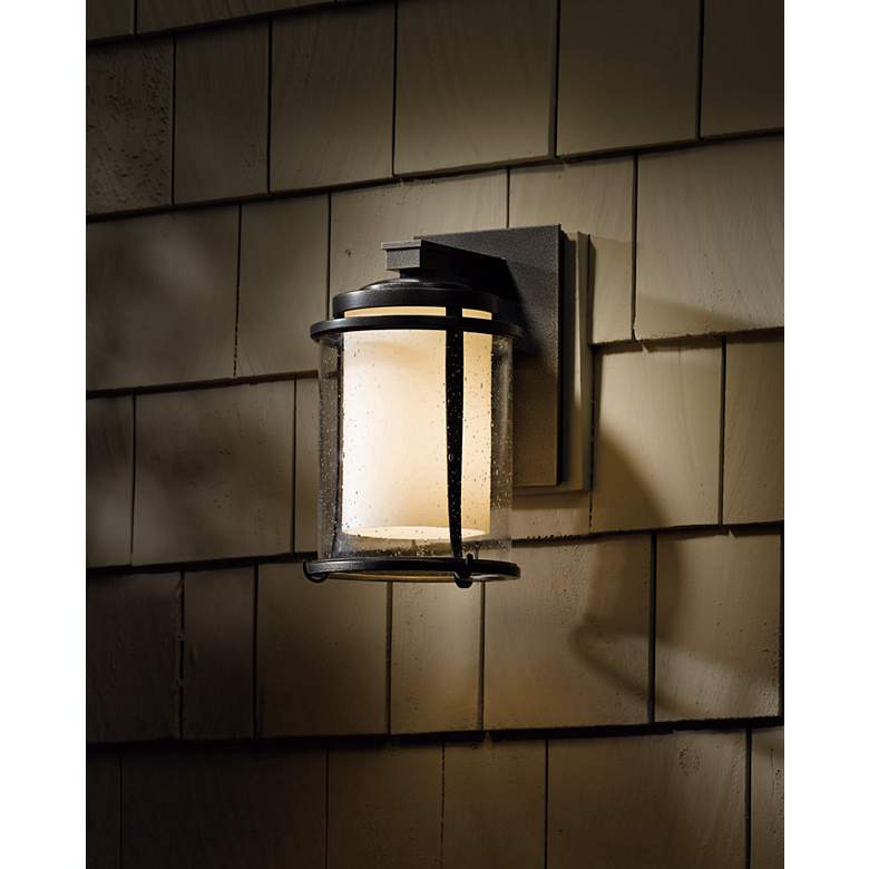 Image 2 Hubbardton Forge Meridian 10 1/4 inch High Outdoor Wall Light more views