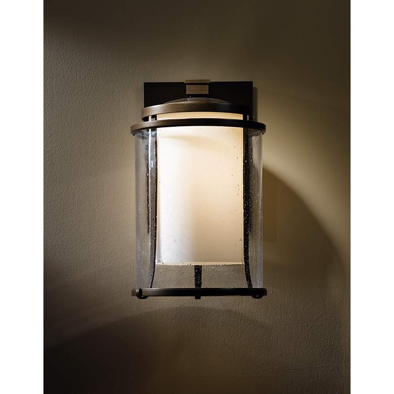 Image 2 Hubbardton Forge Meridian 15 3/4 inch High Outdoor Wall Light more views
