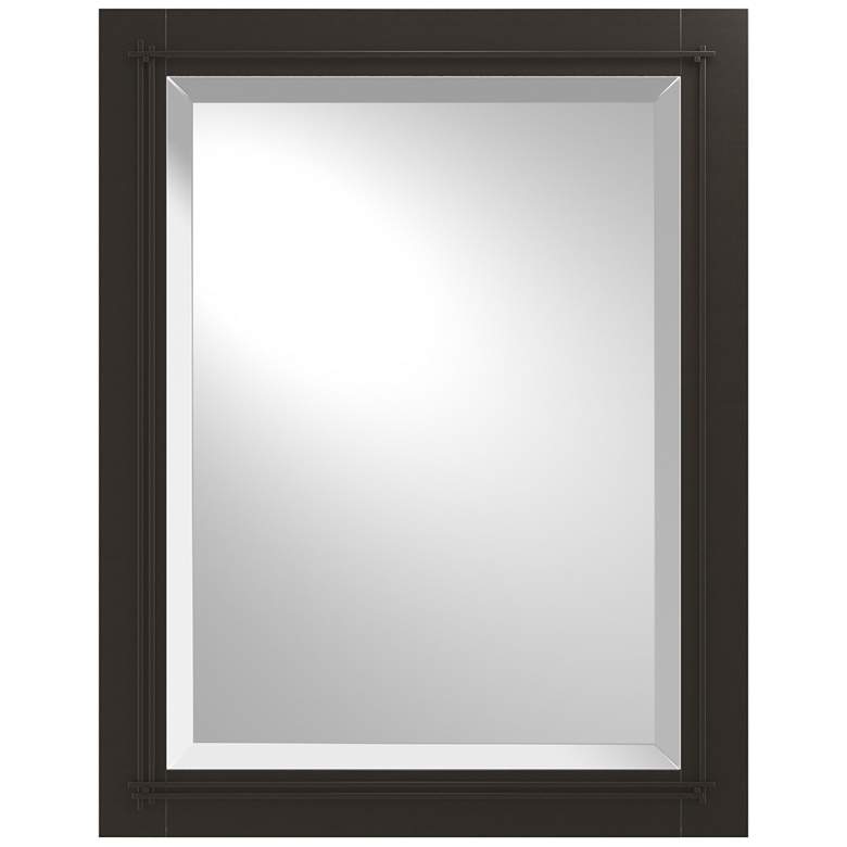 Image 1 Hubbardton Forge Metra 28" High Oil Rubbed Bronze Mirror