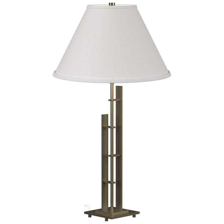 Image 1 Hubbardton Forge Metra Soft Gold Double Table Lamp