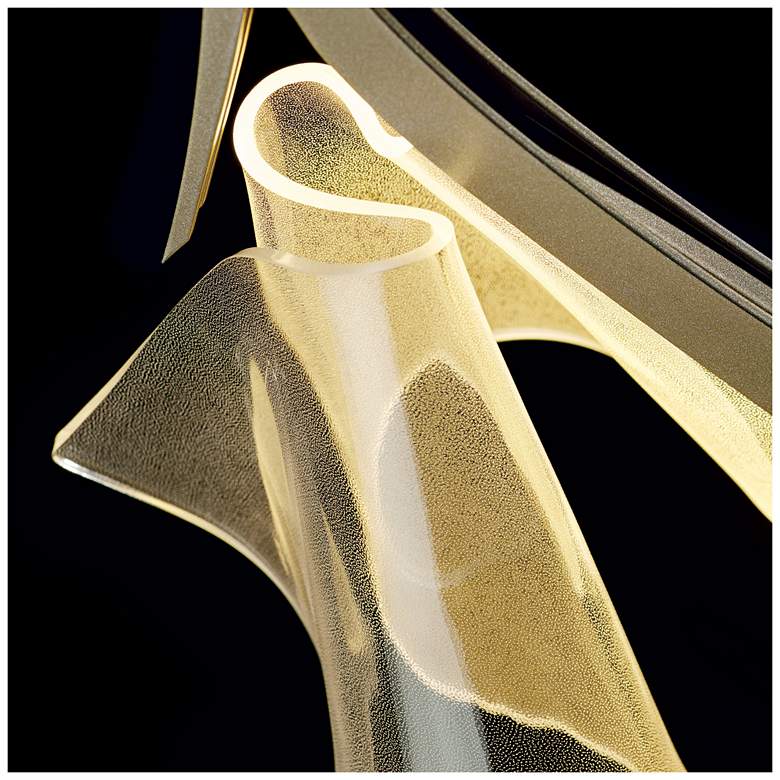 Image 4 Hubbardton Forge Mobius 8 1/2"W Soft Gold LED Mini Pendant more views